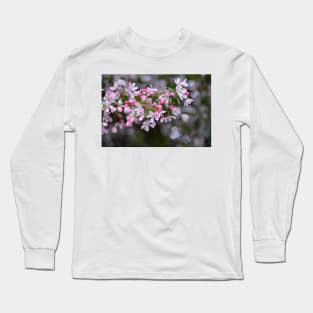 Pink Crab Apple Blossoms Long Sleeve T-Shirt